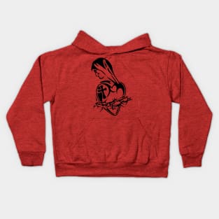 Madonna with Heart Kids Hoodie